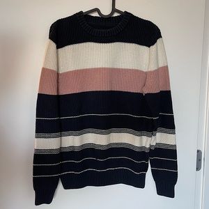 Sweater - C&A brand - navy blue pink white size small